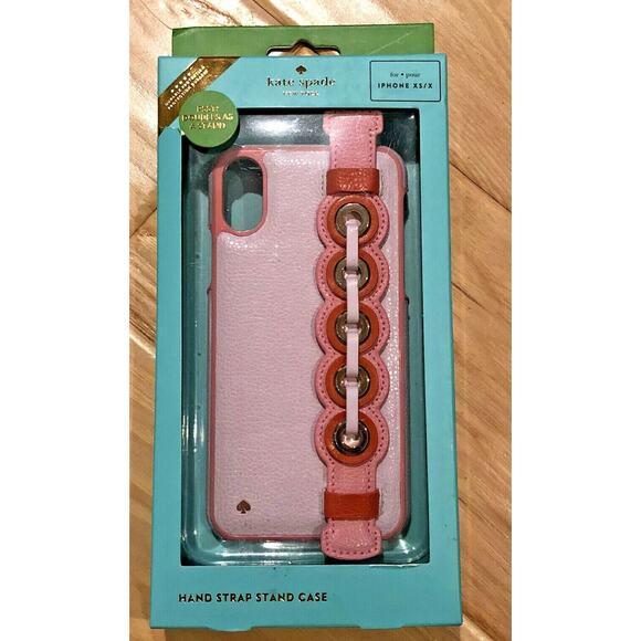 Kate Spade New York Grommet Hand Strap Stand iPhone Xs / X iPhone Case - Picture 1 of 9